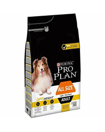 PURINA PRO PLAN All Size Adult Light/Sterilised Opti Weight su vištiena 3 kg