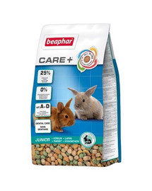 BEAPHAR Care+ Rabbit Junior maistas jauniems triušiams 1,5 kg