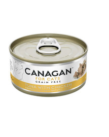 CANAGAN Cat Tuna with Chicken 75 g šlapio kačių maistas tunas su vištiena