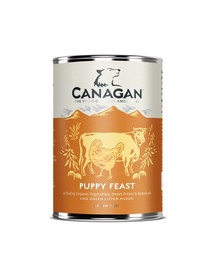 CANAGAN Dog Puppy šlapio  maistas šuniukans vištiena su jautiena 400 g