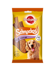 PEDIGREE Schmackos 86 g šunų skanėstai su jautiena 12 vnt.