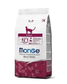 MONGE Cat Indoor maistas naminėms katėms 400g