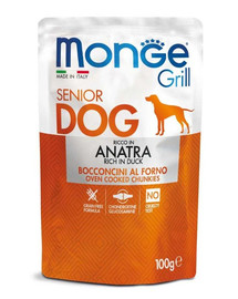 MONGE Grill Dog Buste Šunų maistas Senior antiena 100 g