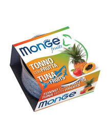 MONGE Fruit Kačių maistas Tunas su vaisiais 80 g