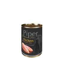 DOLINA NOTECI PIPER Platinum vištiena su ryžiais 400g šlapias maistas alergiškiems šunims