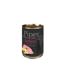 DOLINA NOTECI PIPER Platinum Pure kalakutiena su bulvėmis 400g šlapias maistas alergiškiems šunims