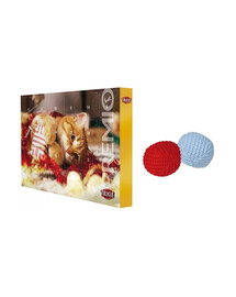 TRIXIE kalėdinis rinkinys Advento kalendorius + kamuoliukas katėms