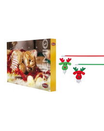TRIXIE Kalėdinis rinkinys Advento kalendorius + meškerės žaislas katėms