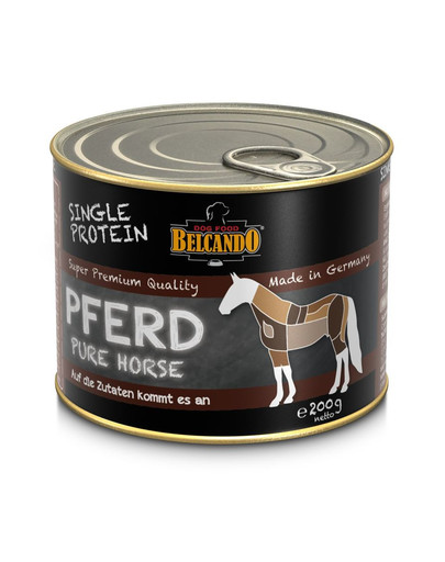 BELCANDO Single Protein arkliena 200 g šlapias šunų maistas