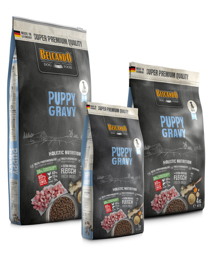 BELCANDO Puppy Gravy 4 kg sausas maistas šuniukams iki 4 mėnesių amžiaus