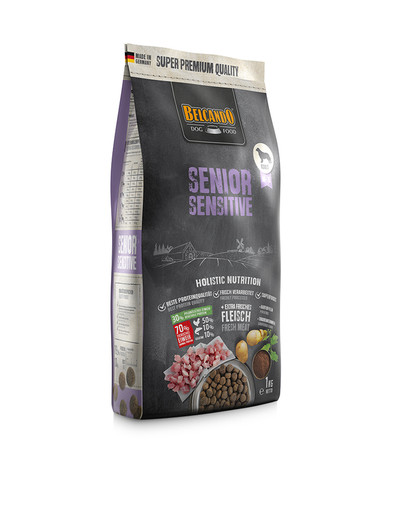BELCANDO Senior Sensitive 1 kg sausas maistas vyresniems šunims