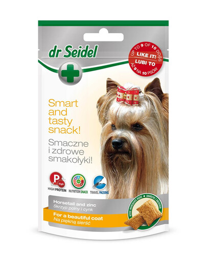 DR SEIDEL Skanėstai šunims 90 g gražiai kailiui