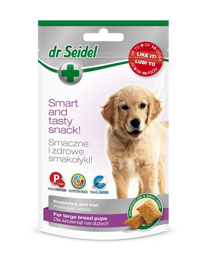 DR SEIDEL Skanėstai didelių veislių šuniukams 90 g