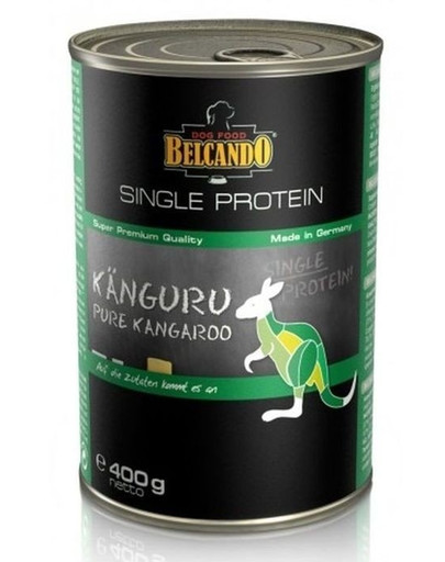 BELCANDO Single Protein Kengūra 24x400 g šlapias šunų maistas