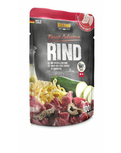 BELCANDO Finest Selection Jautiena su kukuliais ir cukinijomis 6x300 g šlapias šunų maistas