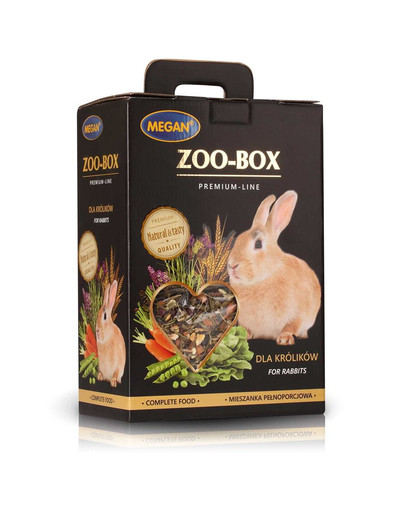 MEGAN Zoo-Box triušiui 4x420g visavertis mišinys