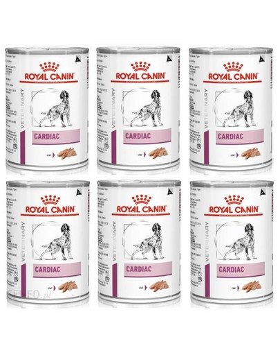 ROYAL CANIN Cardiac Canine šlapias maistas suaugusiems šunims, turintiems širdies nepakankamumą, 410 g x 6