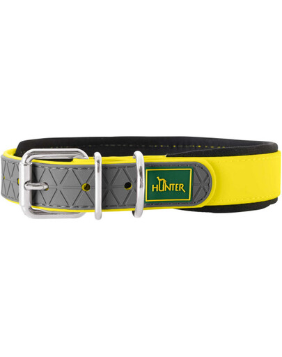 HUNTER Convenience Comfort antkaklis dydis L-XL (65) 52-60 / 2,5cm neoninis geltonas
