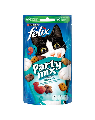 FELIX Party Mix Ocean su lašiša, jūrine lašiša ir upėtakiu 8x60g