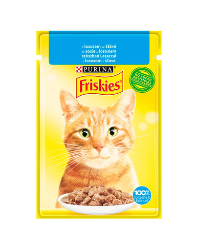 FRISKIES Lašiša 85 g drėgnas kačių maistas