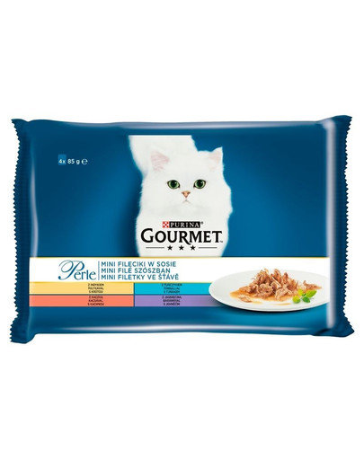GOURMET Mini filė padaže 4x85g drėgnas maistas katėms