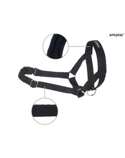 AMIPLAY Halter nylon n2 foxterrier  czarny