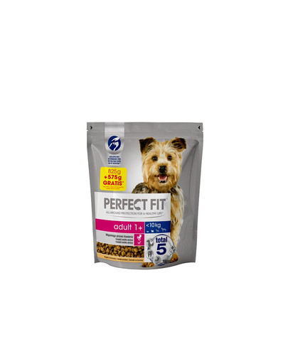 PERFECT FIT (Adult 1+) 1,4kg (825g + 575g NEMOKAMAI) praturtintas vištiena - sausas maistas mažos veislės šuniui