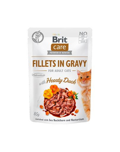 BRIT Care Cat Fillets in gravy antis 85 g anties filė padaže
