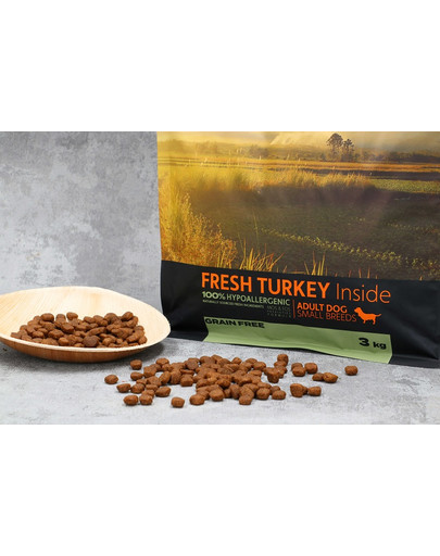DR PETCARE Country&Nature Turkey with Vegetables Recipe 14 kg Mažų veislių šunų maistas kalakutiena ir daržovės