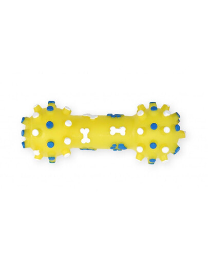 PET NOVA DOG LIFE STYLE Geltonas hantelis  12 cm