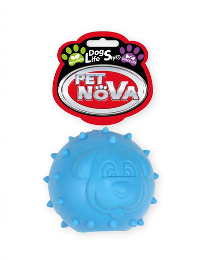 PET NOVA DOG LIFE STYLE Skanėstų kamuolys 6,5 cm, mėlynas, mėtų aromatas