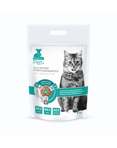 thePet+ Cat Sterilised sausas maistas sterilizuotoms katėms 1 kg