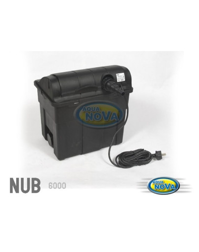AQUA NOVA NUB-6000 Perpildymo filtras 6000 l tinklui su UV 9W lempa + UV-C 9W gija