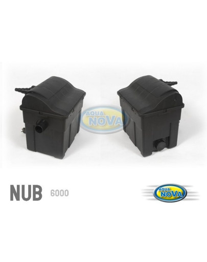 AQUA NOVA NUB-6000 Perpildymo filtras 6000 l tinklui su UV 9W lempa + UV-C 9W gija