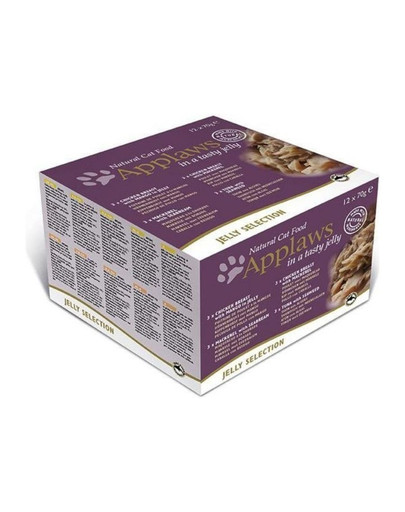 APPLAWS Cat Tin Multipack Jelly Selection 4x(12x70g) šlapias kačių maistas - skonių mišinys