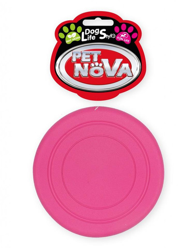 PET NOVA DOG LIFE STYLE Frisbee 18cm rožinis mėtų aromatas