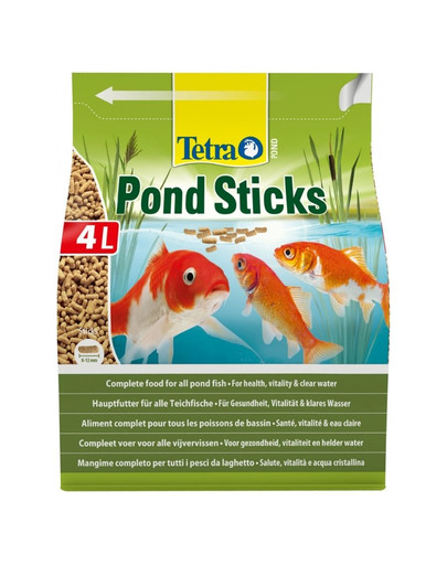 TETRA Pond Sticks 4 l pagrindinis žuvų maistas tvenkiniuose