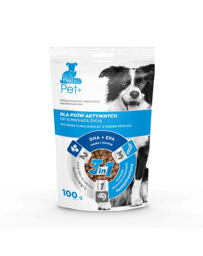 thePet+ Dog Active Treat skanėstai 100 g