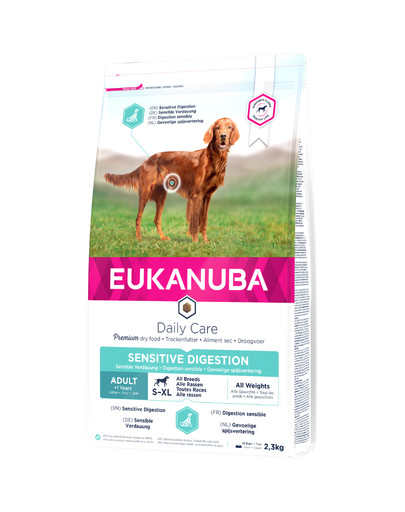 EUKANUBA Daily Care Adult Sensitive Digestion All Breeds Chicken Jautrus virškinamasis traktas 2.3 kg