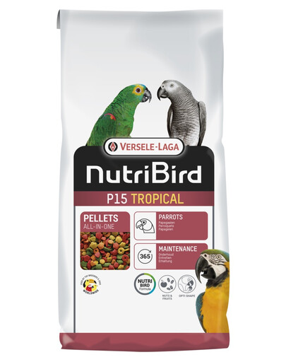 VERSELE-LAGA NutriBird P15 Tropical 10 kg - granulės didelėms papūgoms