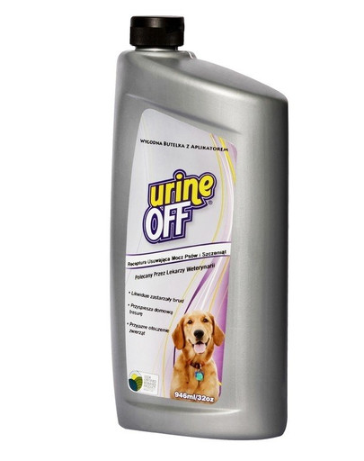 URINE OFF Dog & Puppy Formula šlapimo kvapą ir dėmes naikinanti priemonė 946 ml