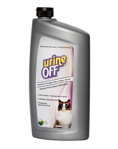 URINE OFF Cat & Kitten Formula šlapimo kvapą ir dėmes naikinanti priemonė 946 ml