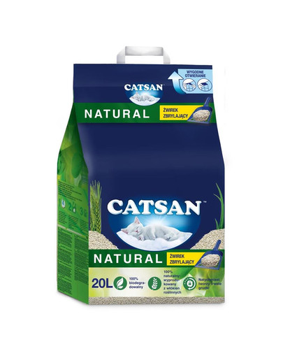 CATSAN Natural 20l sušokantis kačių kraikas
