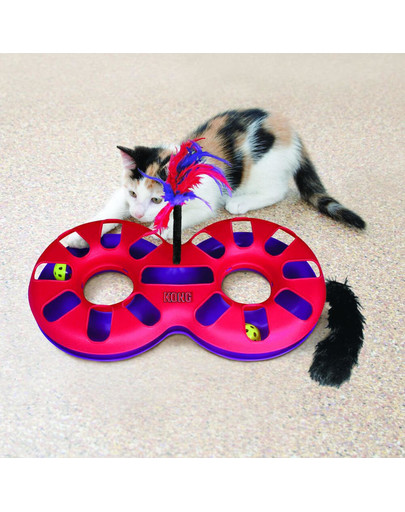 KONG Cat Active Eight Track interaktyvus žaislas katei