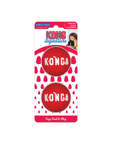 KONG Signature Balls šuns kamuoliukas 2 vnt M