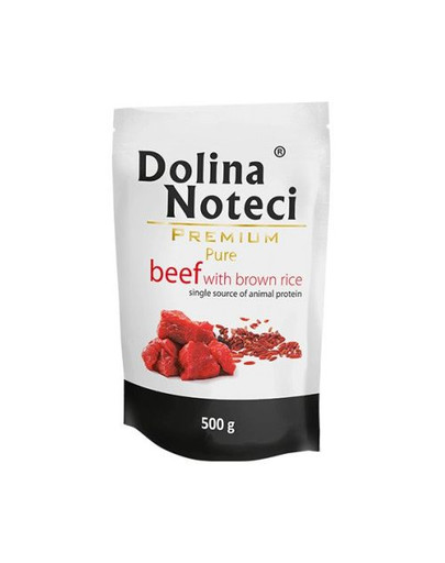 DOLINA NOTECI Premium Pure Hovězí s rýží 500g