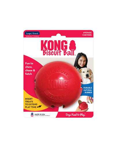 KONG Žaislas kamuolys biscuit ball s