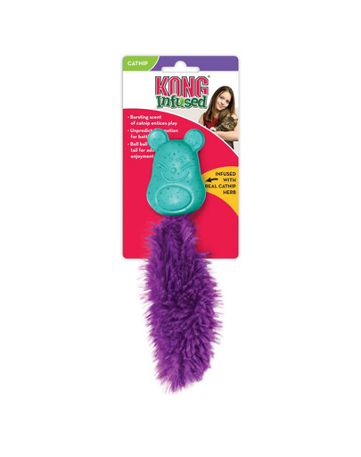 KONG Cat Infused Bobble Mouse  žaislas su katžolė