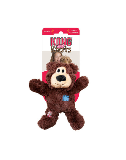 KONG Knots Wild Bear Assorted šuns žaislinis lokys XS