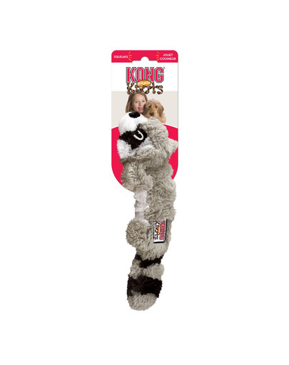 KONG Knots Scrunch Raccoon šuns žaislas meškėnas M/L